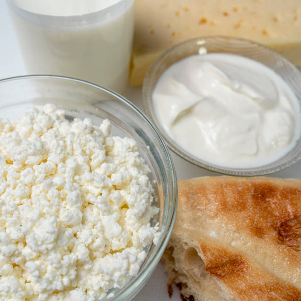 istock still life with dairy products, milk, bread, and cheese on a white background 1325877524