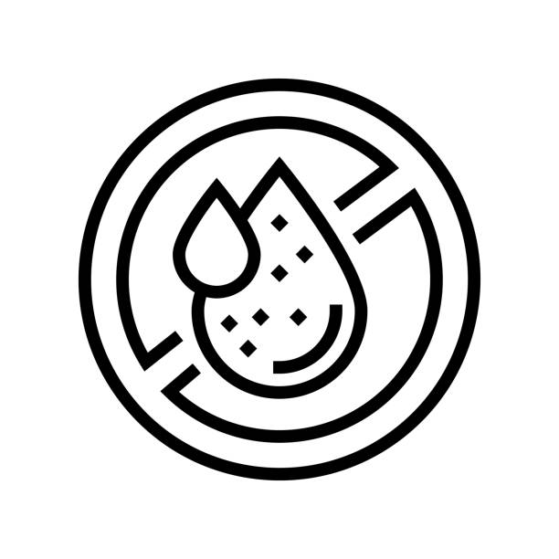 formaldehyde free keratin line icon vector illustration formaldehyde free keratin line icon vector. formaldehyde free keratin sign. isolated contour symbol black illustration chemical straightener stock illustrations