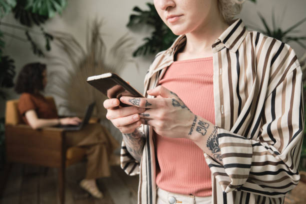 istock Woman working online on the phone 1325882119