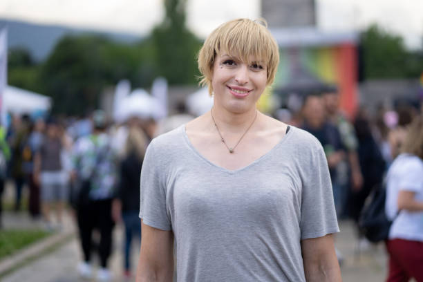 istock Transsexual smiling and looking at the camera 1325883762