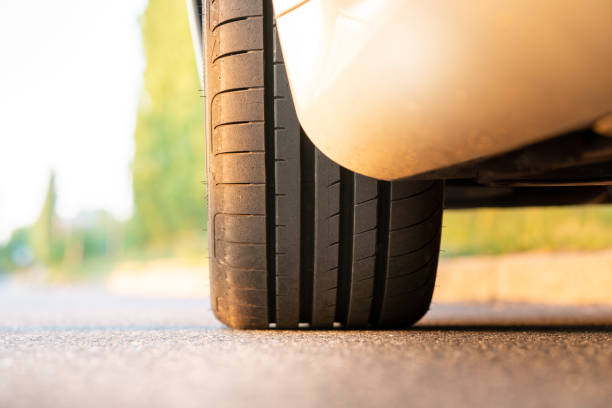 istock Close up of tire profile 1325885219