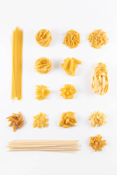 istock Variation of Pasta on White Background 1325889510