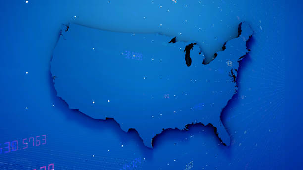 istock Map of USA 1325894348