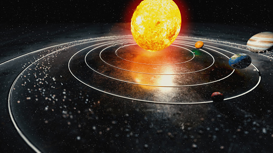 Solar System, Sun, Planet - Space, Orbiting, Jupiter - Planet