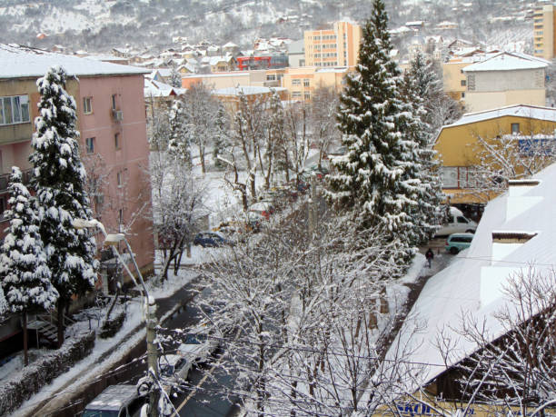istock winter in Baia Mare city, Romania 1325895129