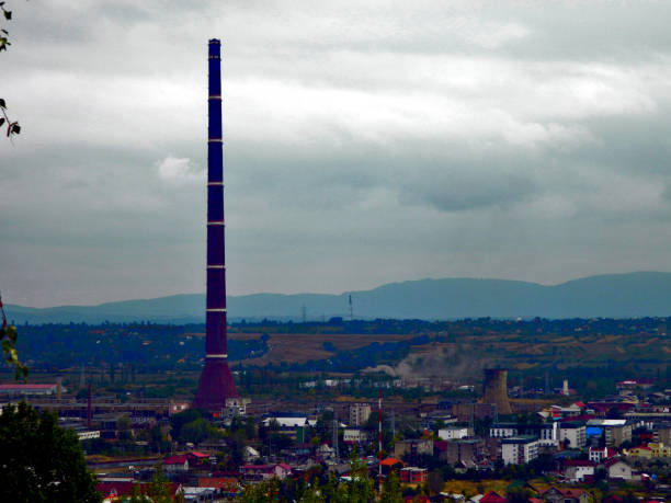old industrial tower in Baia Mare city