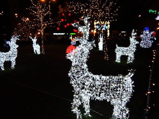 istock Christmas decorations in Baia Mare city 1325897566