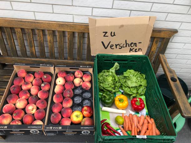 istock Giving away fruits and vegetables 1325904601