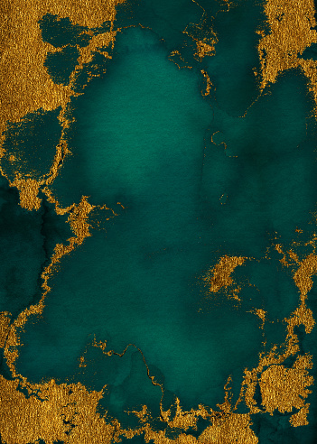 abstract watercolor texture with gold