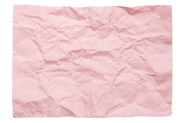 istock Pink color blank 4A crumpled paper isolated 1325906705