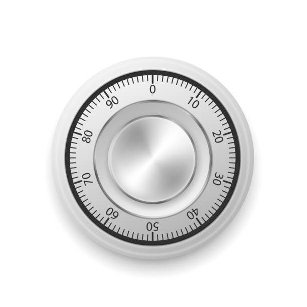 istock Combination Lock. Security Concept. Metal Steel Lock For Safety And Privacy isolated on white background. Vector illustration. 1325908579