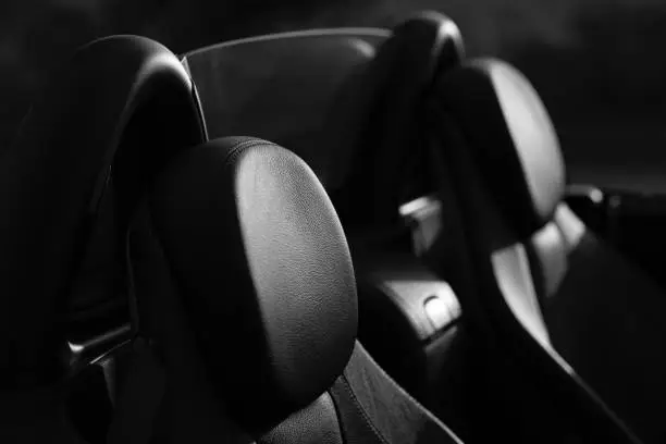 Photo of Headrests of the car driver and passenger