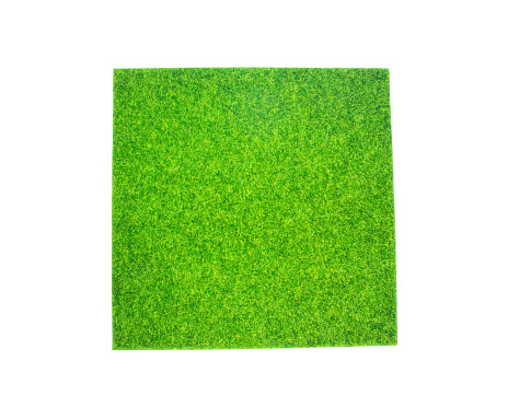 Artificial grass for flooring, garden decoration or sports field. Clipping path.
