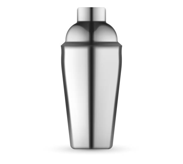 istock Bartender cocktail shaker Boston, Cobbler shaker, Parisian, Tin on Tin and Speedshaker. Bartending equipment Realistic mockup isolated. 1325918955