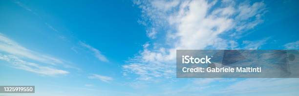 Blue Sky With Clouds In Florida Shore Stock Photo - Download Image Now - Sky, Cloud - Sky, Blue
