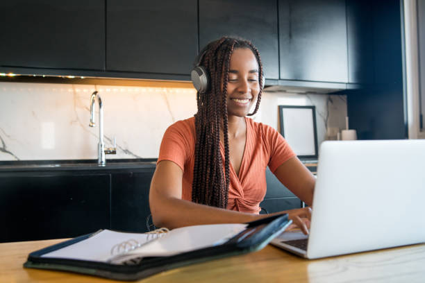 istock Woman working at home. Home office. 1325923041