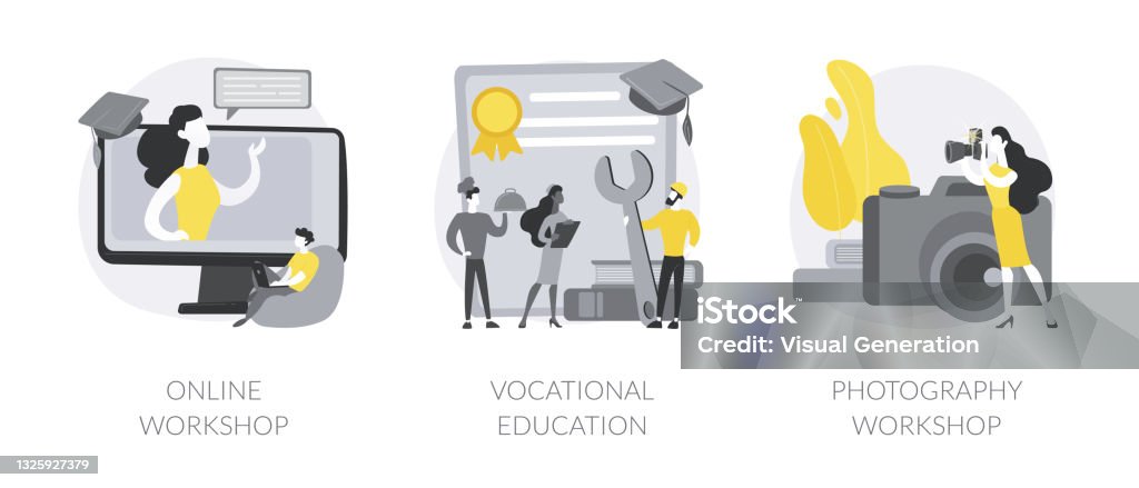 Professional Learning Vector Professional Learning Abstract Concept Vector Illustrations Stock ...