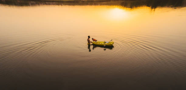 istock Best friends kayaking on the lake 1325927830