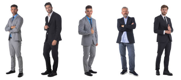 istock Business men portraits on white 1325930462