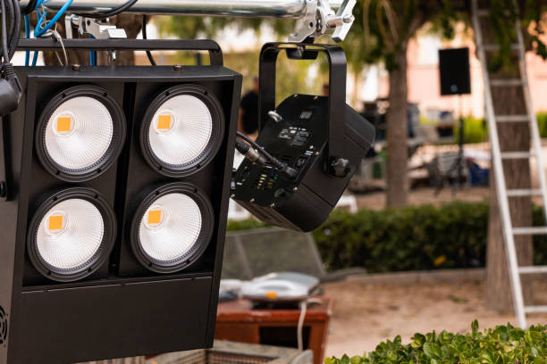 istock Lighting and soun installation for a show 1325931267