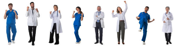 istock Medical staff set on white 1325932754