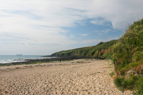 istock Low tide on Towan Beach, Roseland Peninsula, Cornwall, UK 1325933084