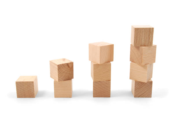 istock Concept of growth with blocks 1325936273