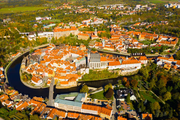 istock Aerial view of Cesky Krumlov 1325941987