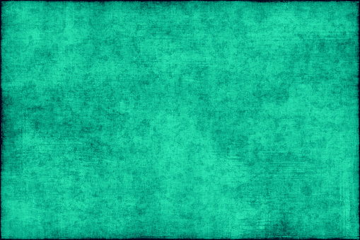 Verde azulado Grunge Fondo de papel Old Mint Green Turquoise Burning Texture Abstract Verdigris Rust Manuscript Pergamino Papiro Washi Paper Pattern Frame Vignette Close-Up photo