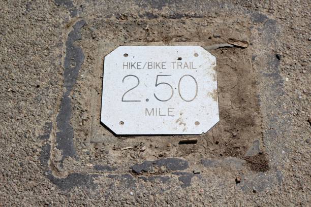 istock Metal Mile Marker 1325951172