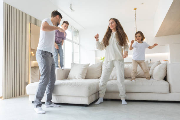 istock Family having fun at home 1325951505