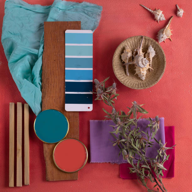 istock Mood board color palette for interior design and decor 1325958063