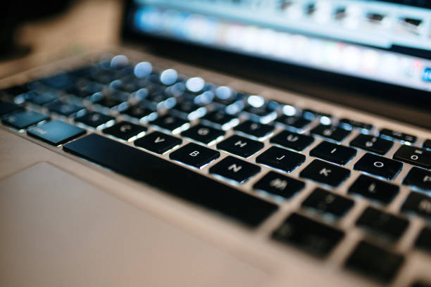 istock Close-up of laptop keyboard 1325960829