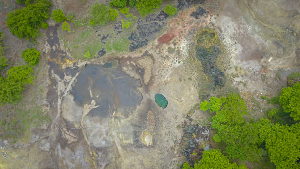 istock Volcanic opening at Lembata Island Indonesia. 1325961798