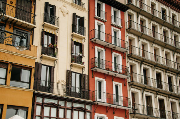 istock Facades of apartment buildings 1325961947