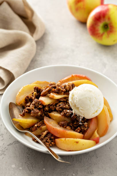 istock Healthy gluten free apple crisp 1325964388