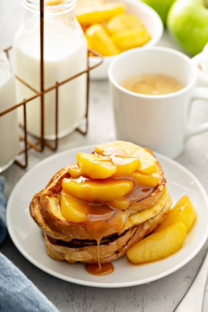 istock French toast with caramel apple topping 1325964420