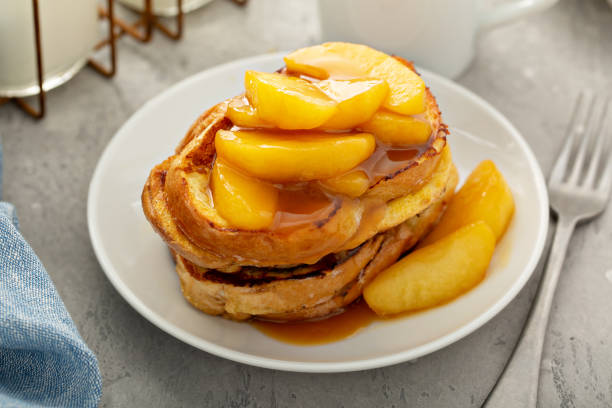 istock French toast with caramel apple topping 1325964428