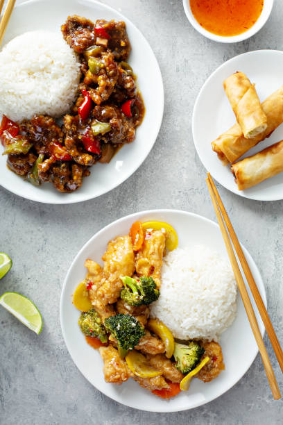 istock Chinese food on the table 1325964446