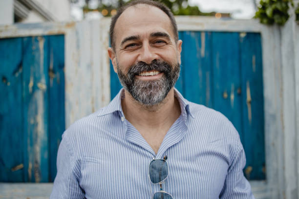 istock Portrait of mature good looking man 1325974562