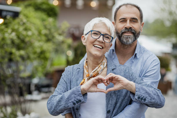 istock Mature couple is spreading love 1325974632