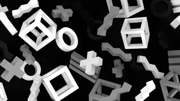 istock Background of Colored Geometric Shapes 1325977035