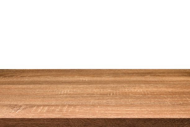 istock nature wood table isolated on white background 1325990155