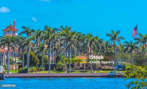 Maralago Trumps House Palm Beach Florida Stock Photo - Download Image Now - Mar-a-Lago, Palm Beach - Florida, Palm Beach County
