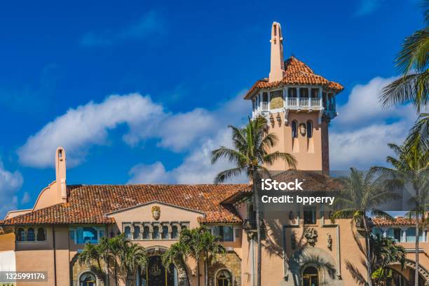 Maralago Trumps House Palm Beach Florida Stock Photo - Download Image Now - Mar-a-Lago, Florida - US State, Palm Beach - Florida