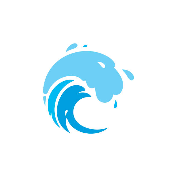 illustrazioni stock, clip art, cartoni animati e icone di tendenza di emblema onda mare - incoming storm