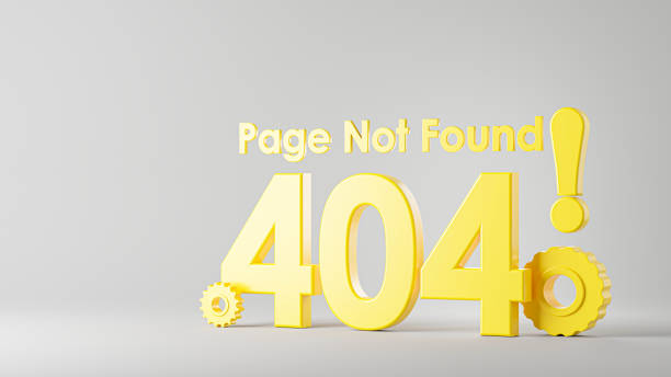 istock 3d render of error 404 page not found for your mockup design 1325999488