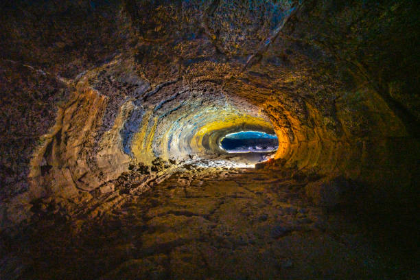 Volcano dark cave in southern Vietnam Volcano dark cave in southern Vietnam volcanic landscape photos stock pictures, royalty-free photos & images