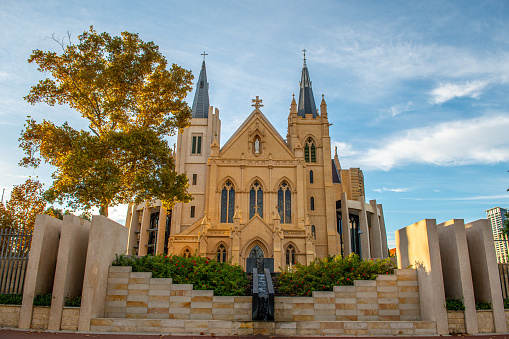 Landscape image of St Mary's Cathedral in East Perth