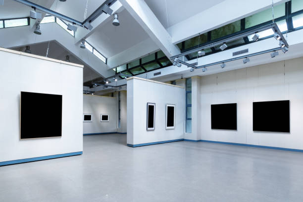 istock blank picture frames in art gallery 1326003724